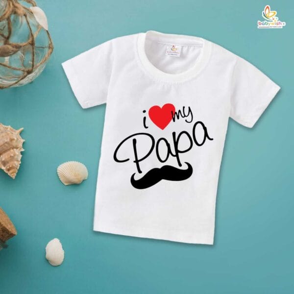 Father's Day Special T-Shirt for Boy’s and Girl’s Half Sleeve Topwear for Unisex Kids | Daddy You're My Superstar | - Image 2