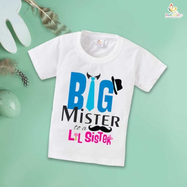 Babywish Rakshabandhan T-Shirt Brother Sister Matching dress Rakshabandhan gift for Rakhi Tee - Image 4