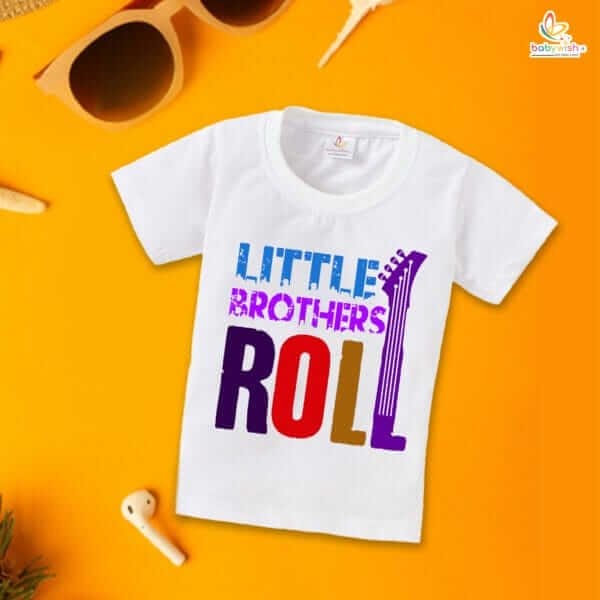 Babywish Rakshabandhan T-Shirt Brother Sister Matching dress Rakshabandhan gift for Rakhi Tee - Image 2