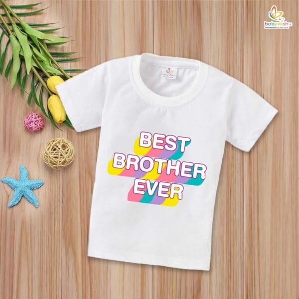 Babywish Rakshabandhan T-Shirt Brother Sister Matching dress Rakshabandhan gift for Rakhi Tee - Image 4