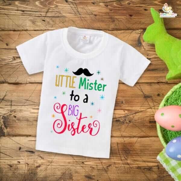 Babywish Rakshabandhan T-Shirt Brother Sister Matching dress Rakshabandhan gift for Rakhi Tee - Image 4