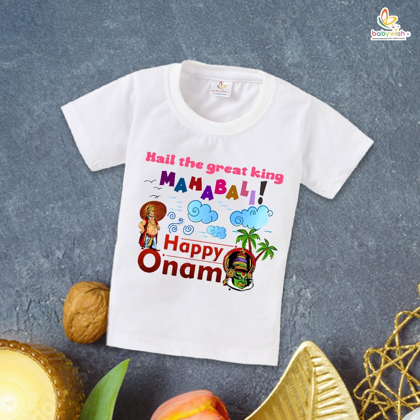 Babywish Onam Festivals Boys and Girls T-Shirt Onam T-Shirts Half Sleeve