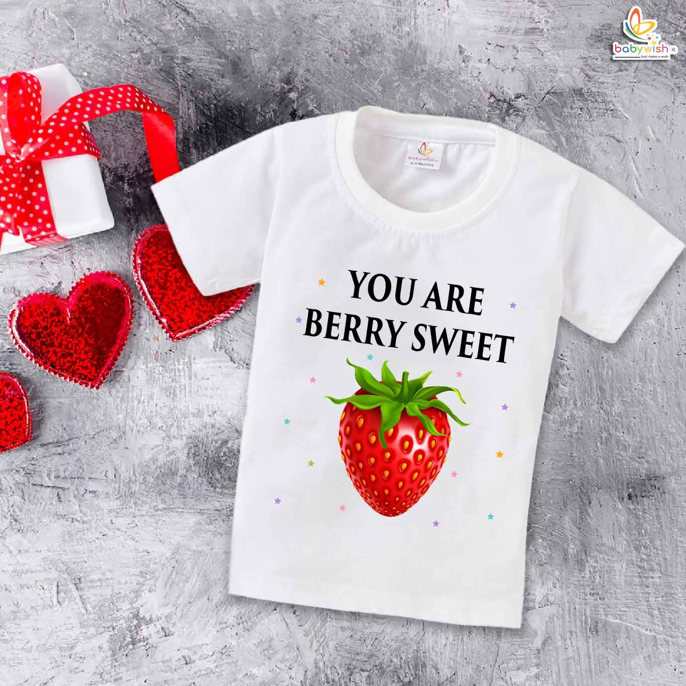 Babywish Valentine Day T-shirt My First Valentine Day T-shirt You are Berry Sweet