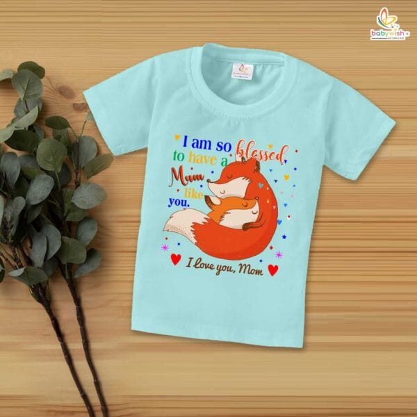 Mother's Day Special T-Shirt for Boy’s and Girl’s Half Sleeve Topwear for Unisex Kids - Image 3