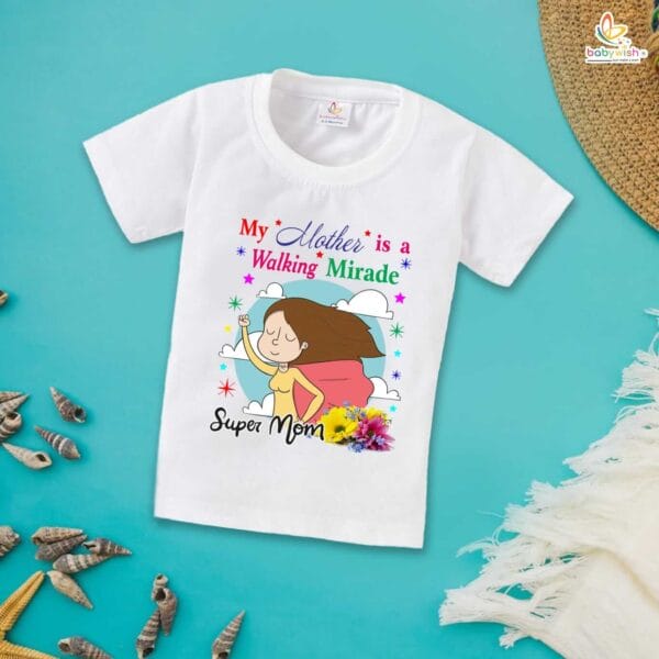 Mother's Day Special T-Shirt for Boy’s and Girl’s Half Sleeve Topwear for Unisex Kids - Image 2