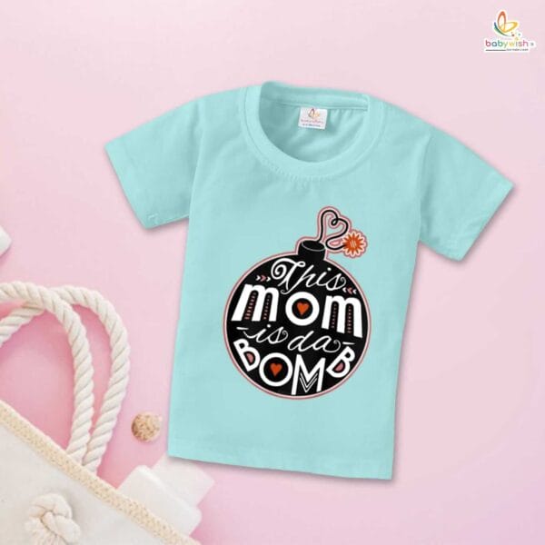 Mother's Day Special T-Shirt for Boy’s and Girl’s Half Sleeve Topwear for Unisex Kids - Image 3