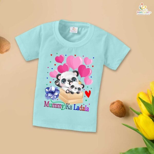 Mother's Day Special T-Shirt for Boy’s and Girl’s Half Sleeve Topwear for Unisex Kids - Image 3
