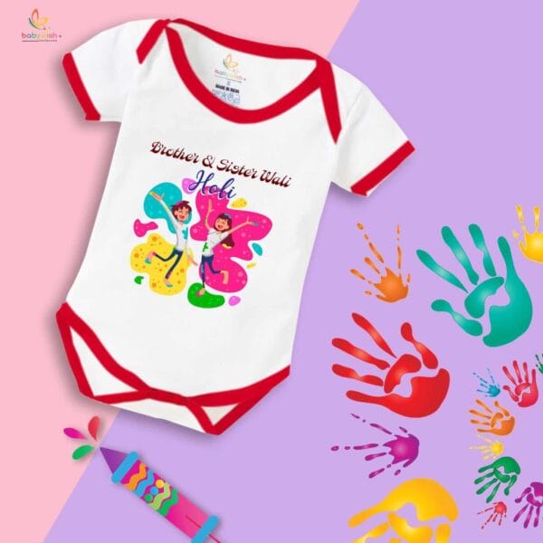 Newborn Girl's Tutu Skirt & Romper Holi Print Onesies bodysuits For baby 0 to 3 Months - Image 5