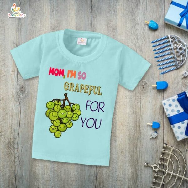 Mother's Day Special T-Shirt for Boy’s and Girl’s Half Sleeve Topwear for Unisex Kids