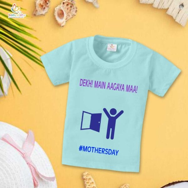 Mother's Day Special T-Shirt for Boy’s and Girl’s Half Sleeve Topwear for Unisex Kids - Image 2