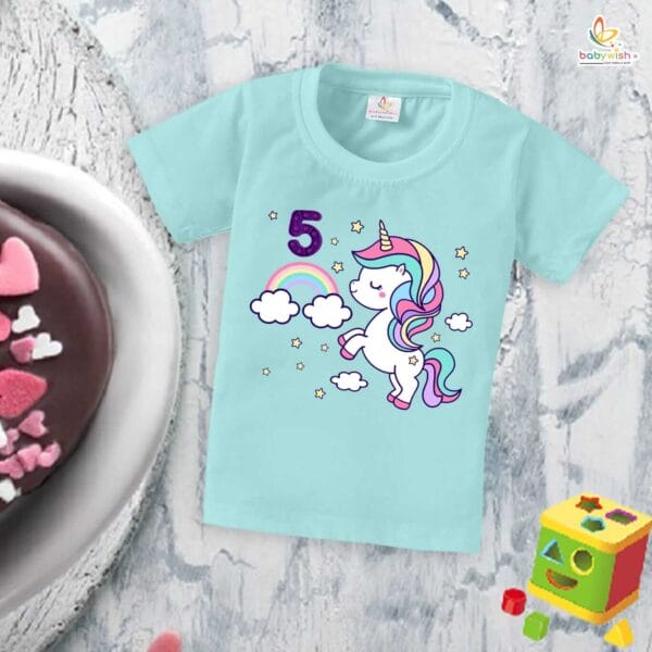 Four Year Birthday Unisex T-Shirt Half Sleeve Round Neck Topwear tee for kids - Image 2