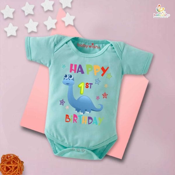 One month unisex baby romper half sleeve round neck onesie - Image 3