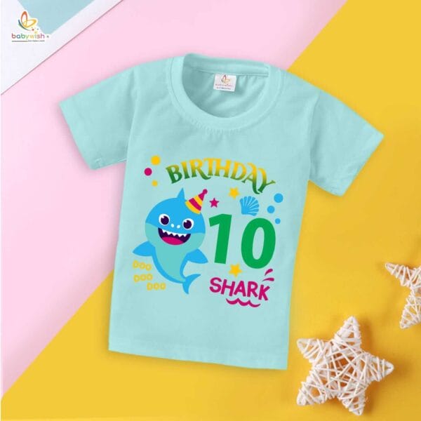 Ten Year Birthday Unisex T-Shirt Half Sleeve Round Neck Topwear tee for kids - Image 2