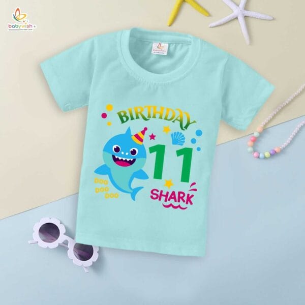 Eleven Year Birthday Unisex T-Shirt Half Sleeve Round Neck Topwear tee for kids - Image 2