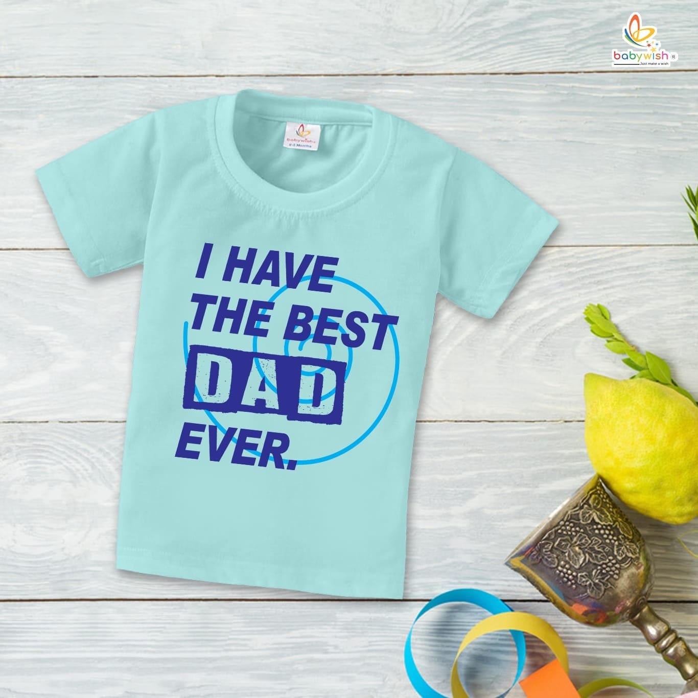 Father's Day Special T-Shirt for Boy’s and Girl’s Half Sleeve Topwear for Unisex Kids