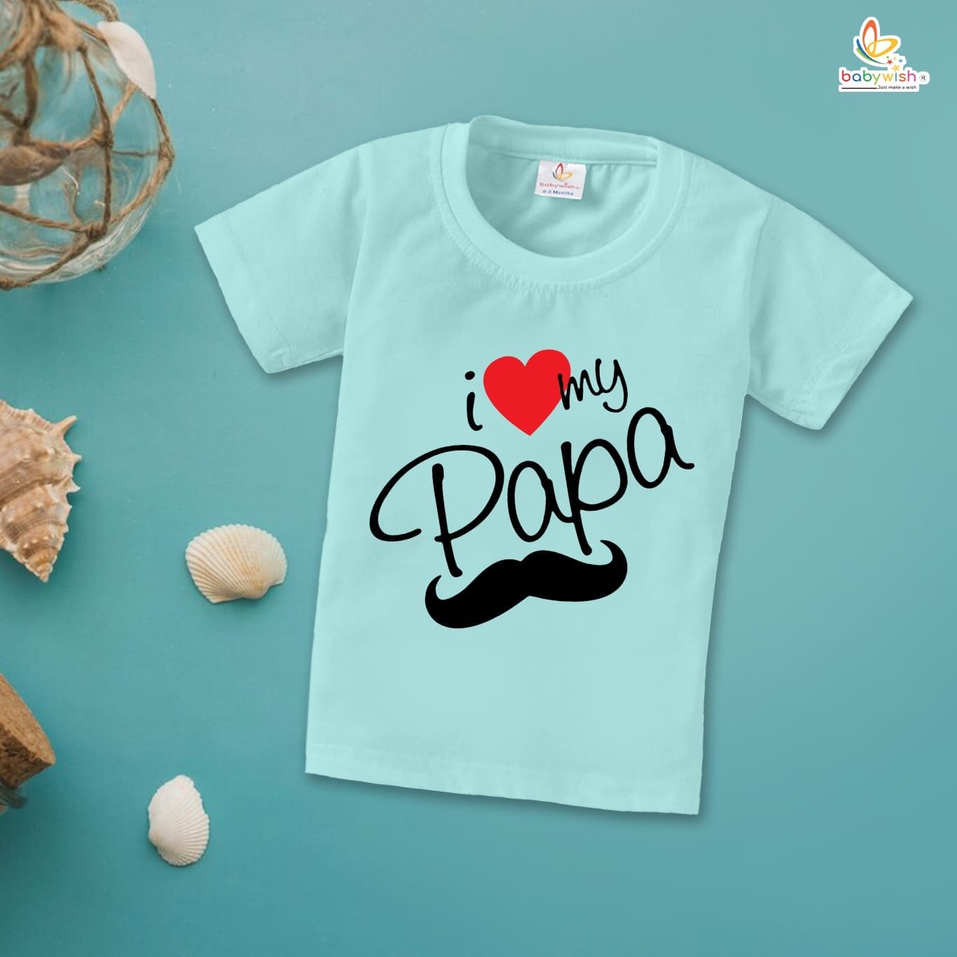 Father's Day Special T-Shirt for Boy’s and Girl’s Half Sleeve Topwear for Unisex Kids | Daddy You're My Superstar |