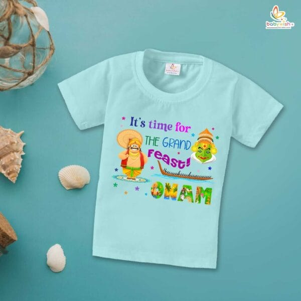Babywish Onam Festivals Boys and Girls T-Shirt  Onam T-Shirts Half Sleeve - Image 2