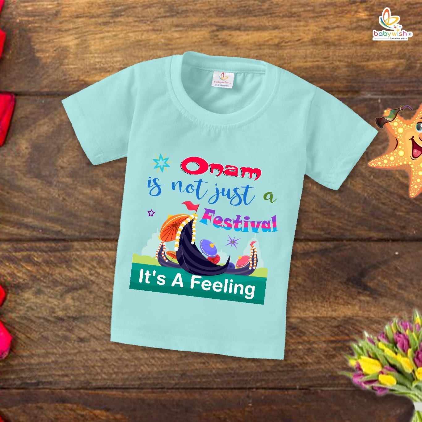 Babywish Onam Festivals Boys and Girls T-Shirt Onam T-Shirts Half Sleeve
