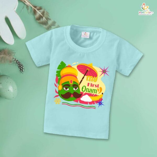 Babywish Onam Festivals Boys and Girls T-Shirt  Onam T-Shirts Half Sleeve - Image 3