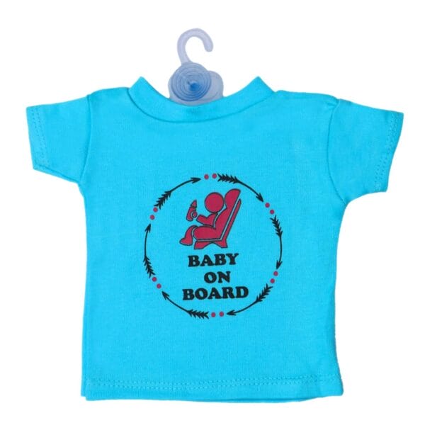Baby on Board Car Decals Cloth Safety Sign Board with Hanger & Vacuum suction cup - Image 2