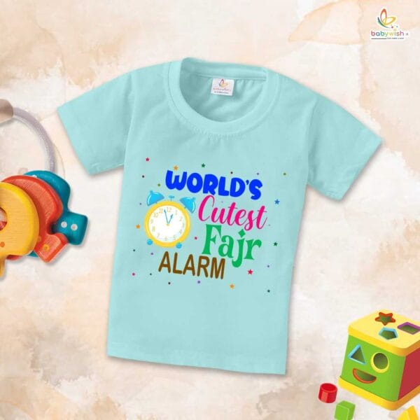 Eid T-shirt for Kids Unisex Ramadan Topwear Outfit Printed Half Sleeve Unisex Tshirt for Boy n Girl - Image 2