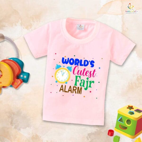 Eid T-shirt for Kids Unisex Ramadan Topwear Outfit Printed Half Sleeve Unisex Tshirt for Boy n Girl - Image 3