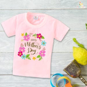 Mother's Day Special T-Shirt for Boy’s and Girl’s Half Sleeve Topwear for Unisex Kids
