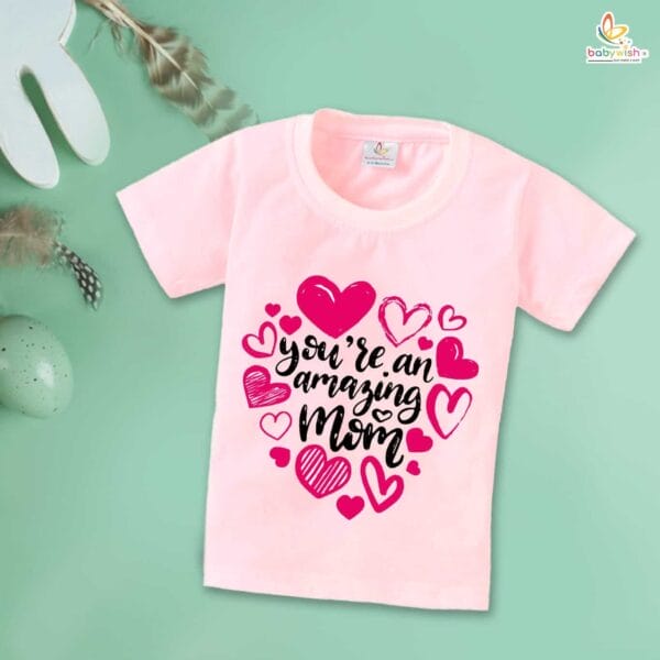 Mother's Day Special T-Shirt for Boy’s and Girl’s Half Sleeve Topwear for Unisex Kids - Image 4