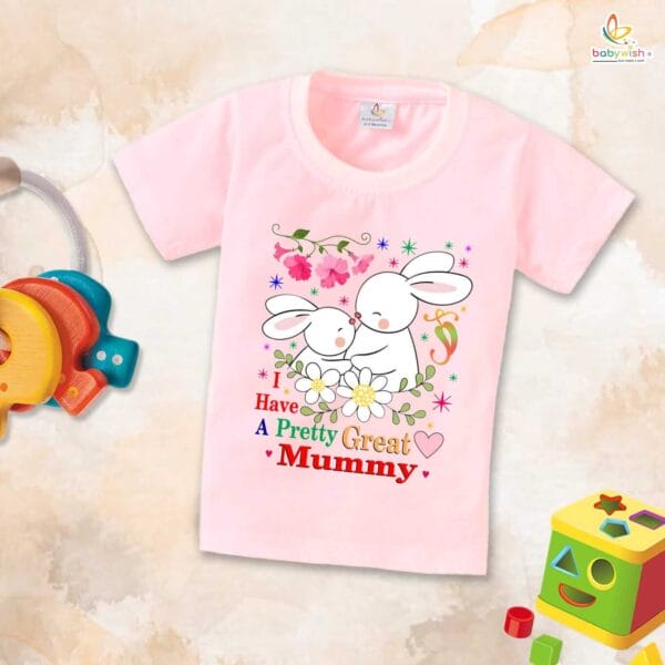Mother's Day Special T-Shirt for Boy’s and Girl’s Half Sleeve Topwear for Unisex Kids - Image 4