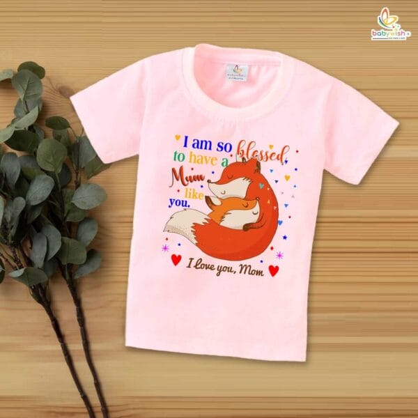Mother's Day Special T-Shirt for Boy’s and Girl’s Half Sleeve Topwear for Unisex Kids - Image 4