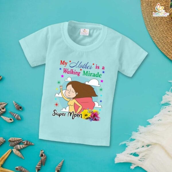 Mother's Day Special T-Shirt for Boy’s and Girl’s Half Sleeve Topwear for Unisex Kids - Image 3