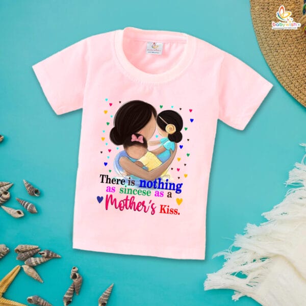 Mother's Day Special T-Shirt for Boy’s and Girl’s Half Sleeve Topwear for Unisex Kids