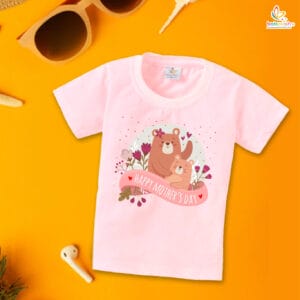 Mother's Day Special T-Shirt for Boy’s and Girl’s Half Sleeve Topwear for Unisex Kids