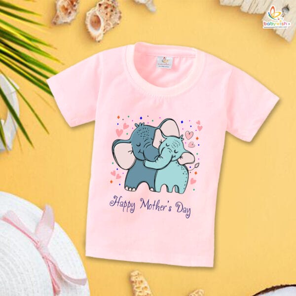 Mother's Day Special T-Shirt for Boy’s and Girl’s Half Sleeve Topwear for Unisex Kids