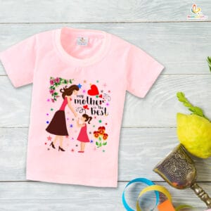 Mother's Day Special T-Shirt for Boy’s and Girl’s Half Sleeve Topwear for Unisex Kids