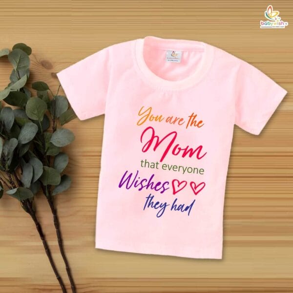 Mother's Day Special T-Shirt for Boy’s and Girl’s Half Sleeve Topwear for Unisex Kids - Image 3