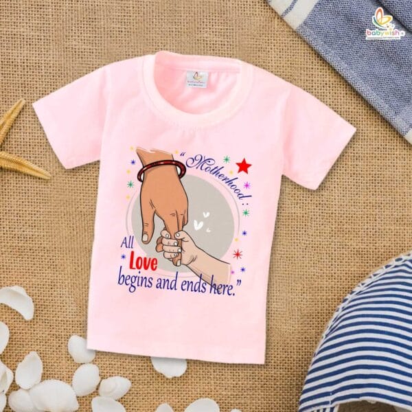 Mother's Day Special T-Shirt for Boy’s and Girl’s Half Sleeve Topwear for Unisex Kids - Image 3