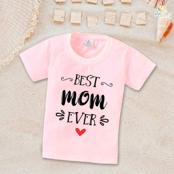Mother's Day Special T-Shirt for Boy’s and Girl’s Half Sleeve Topwear for Unisex Kids - Image 3