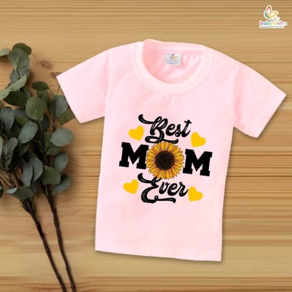 Mother's Day Special T-Shirt for Boy’s and Girl’s Half Sleeve Topwear for Unisex Kids - Image 3