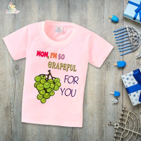 Mother's Day Special T-Shirt for Boy’s and Girl’s Half Sleeve Topwear for Unisex Kids - Image 3