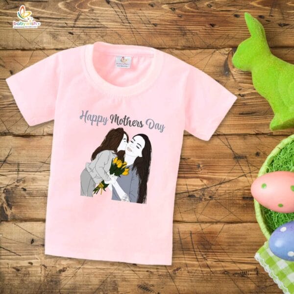 Mother's Day Special T-Shirt for Boy’s and Girl’s Half Sleeve Topwear for Unisex Kids - Image 3