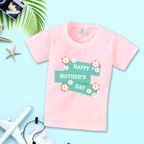 Mother's Day Special T-Shirt for Boy’s and Girl’s Half Sleeve Topwear for Unisex Kids - Image 3