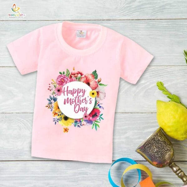 Mother's Day Special T-Shirt for Boy’s and Girl’s Half Sleeve Topwear for Unisex Kids - Image 3