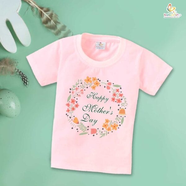 Mother's Day Special T-Shirt for Boy’s and Girl’s Half Sleeve Topwear for Unisex Kids - Image 3