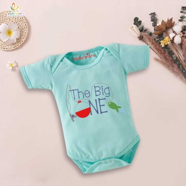 One month unisex baby romper half sleeve round neck onesie - Image 4