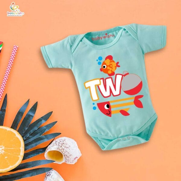 Two month unisex baby romper half sleeve round neck onesie - Image 4