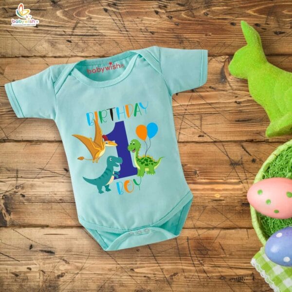 One month unisex baby romper half sleeve round neck onesie - Image 3