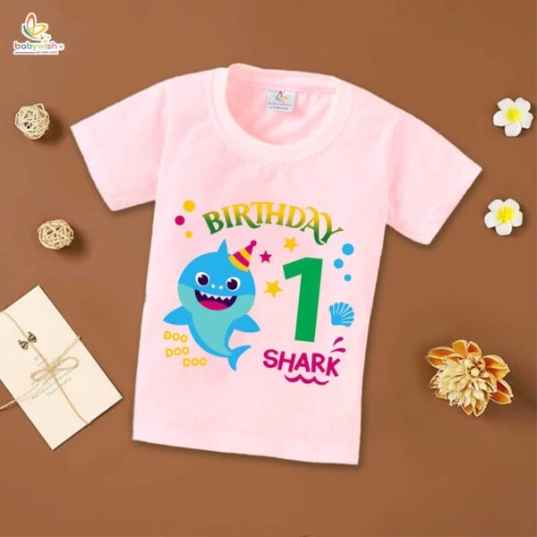 One Year Birthday Unisex T-Shirt Half Sleeve Round Neck Topwear tee for kids - Image 3