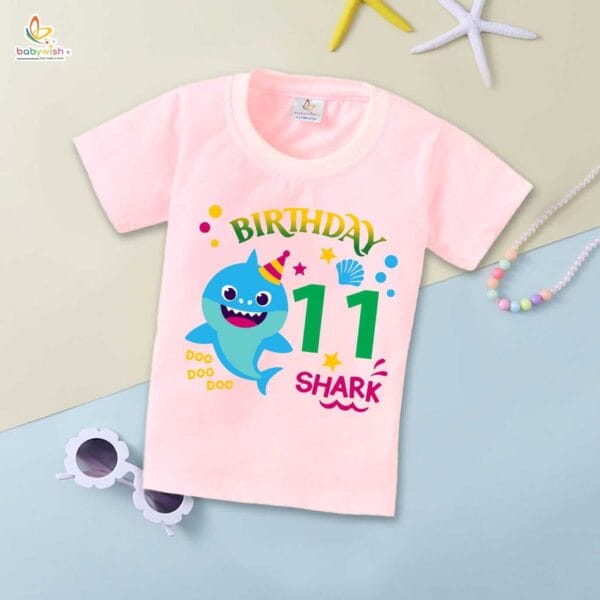 Eleven Year Birthday Unisex T-Shirt Half Sleeve Round Neck Topwear tee for kids - Image 3