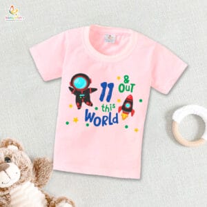Eleven Year Birthday Unisex T-Shirt Half Sleeve Round Neck Topwear tee for kids